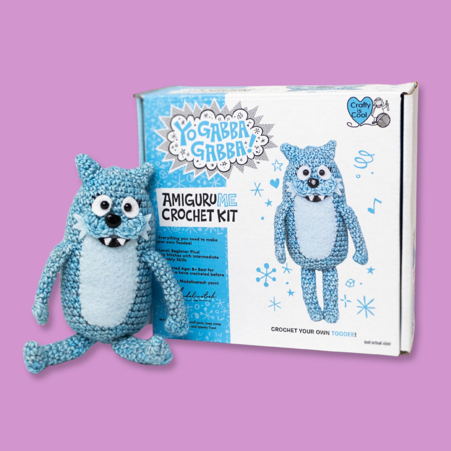 Yo Gabba Gabba! AmiguruME Toodee Crochet Kit with Crafty Is Cool!