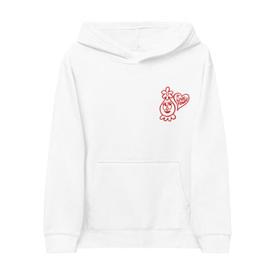 Youth Foofa "I Love Flowers!" Embroidered Fleece Hoodie