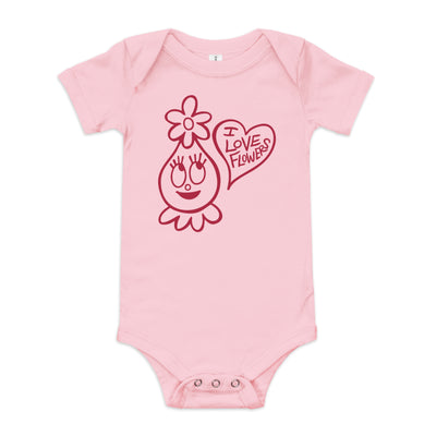 Foofa "I Love Flowers!" Baby Onesie