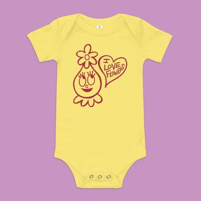 Foofa "I Love Flowers!" Baby Onesie