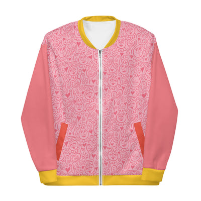 Foofa "I Love Flowers!" Petal Pink Bomber Jacket