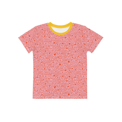 Toddler Foofa "I Love Flowers!" Orangello Print Tee