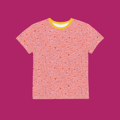 Youth Foofa "I Love Flowers!" Orangello Print Tee