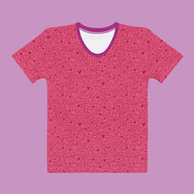 Women's Foofa "I Love Flowers!" Dazzleberry Print Tee