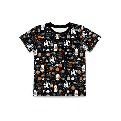 Youth & Toddler Gooble Black Fall Festival Pattern Tee