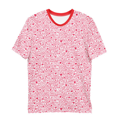 Men's Foofa "I Love Flowers!" Berries & Cream Print Tee