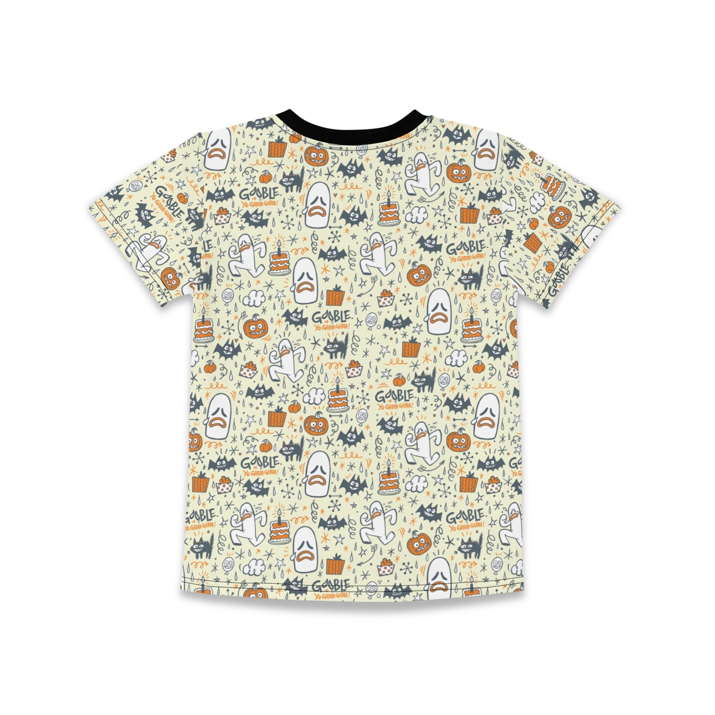 Toddler & Youth Gooble Butter Yellow Fall Festival Pattern Tee